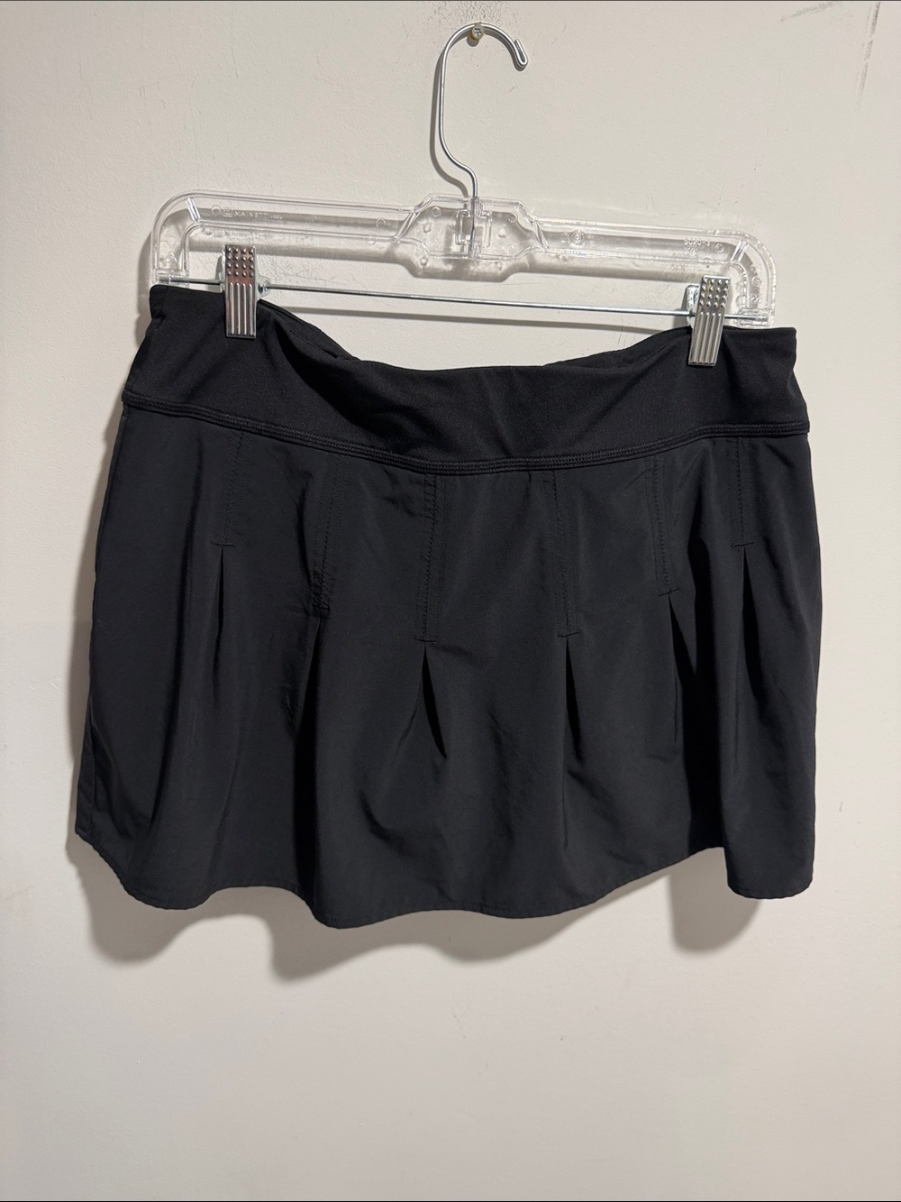 Athleta Black Athletic Pleated Skort Size Large